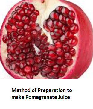 Method of Preparation to make Pomegranate Juice Method of Preparation to make Pomegranate Juice