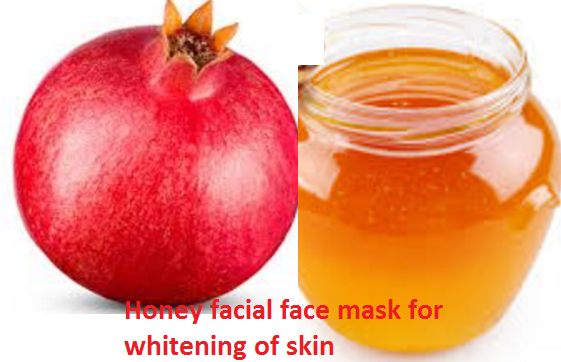 Pomegranate and Honey facial face mask for whitening of skin Pomegranate and Honey facial face mask for whitening of skin