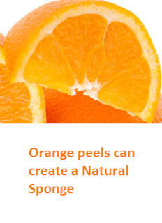 Orange peels can create a Natural Sponge - Oranges citrus fruit peel (Santre Ke Chilke) 