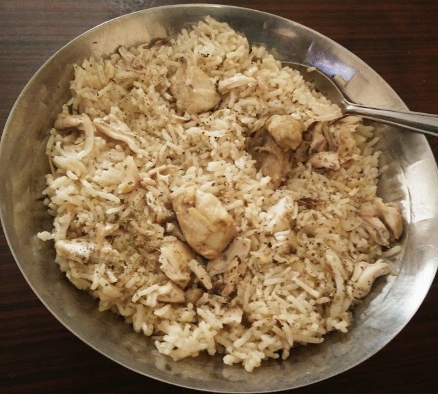 Chicken Pulao : Mildly Spiced Chicken Rice