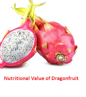 Nutritional Value of Dragonfruit Nutritional Value of Dragonfruit