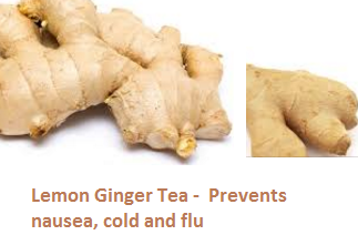 Lemon Ginger Tea - Prevents nausea, cold and flu Lemon Ginger Tea - Prevents nausea, cold and flu