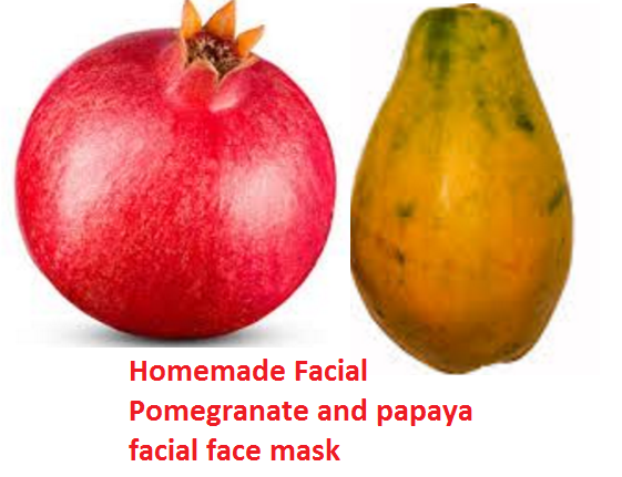 Homemade Facial Pomegranate and papaya facial face mask Homemade Facial Pomegranate and papaya facial face mask