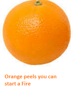 Orange peels you can start a Fire - Oranges citrus fruit peel (Santre Ke Chilke) 