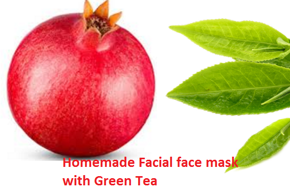 Whitening pomegranate Homemade Facial face mask with Green Tea Whitening pomegranate Homemade Facial face mask with Green Tea
