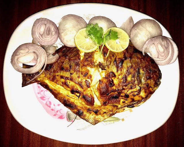 Tandoori Recipe - How to make Tandoori Pomfret | Grilled Pomfret
