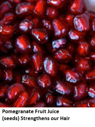 Pomegranate Fruit Juice (seeds) Strengthens our Hair Pomegranate Fruit Juice (seeds) Strengthens our Hair