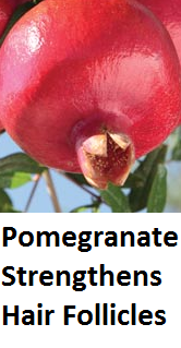 Health Benefits of Pomegranate Fruit (anar fruit) juice - Pomegranate Strengthens Hair Follicles