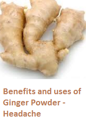 Benefits and uses of Ginger Powder - Headache Benefits and uses of Ginger Powder - Headache