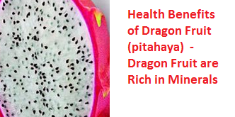 Health Benefits of Dragon Fruit (pitahaya)  - Dragon Fruit are Rich in Minerals