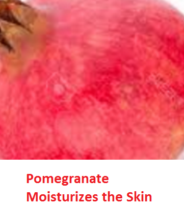Health Benefits of Pomegranate Fruit (anar fruit) juice - Pomegranate Moisturizes the Skin