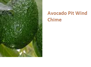 Avocado Pit Wind Chime Avocado Pit Wind Chime
