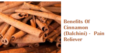 Benefits Of Cinnamon (Dalchini) - Pain Reliever Benefits Of Cinnamon (Dalchini) - Pain Reliever