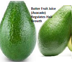 Butter Fruit Juice (Avocado) Regulates Hair Growth: Butter Fruit Juice (Avocado) Regulates Hair Growth: