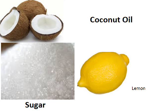 Coconut Oil, Sugar and Lemon Scrub Basic Homemade Facial Scrubs Coconut Oil, Sugar and Lemon Scrub Basic Homemade Facial Scrubs
